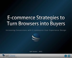 Download the E-commerce Strategies to Turn Browsers into Buyers Strategy Guide from QAT Global
